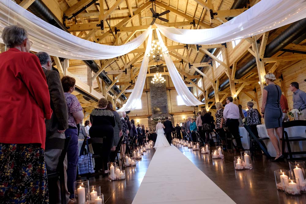 Couple Walking Down the Isle