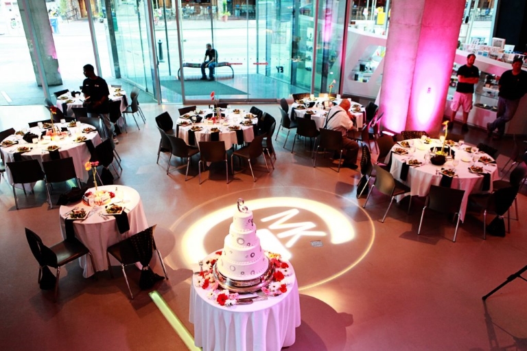 wedding reception area